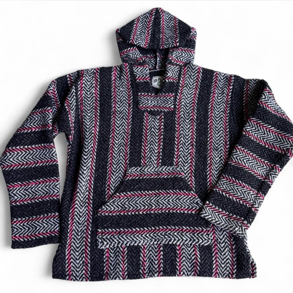 Baja Joe Poncho Style Hoodie Size M